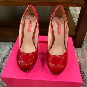 Betsey Johnson red heels